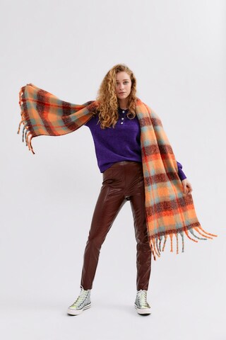 PIECES Scarf 'Eike' in Orange