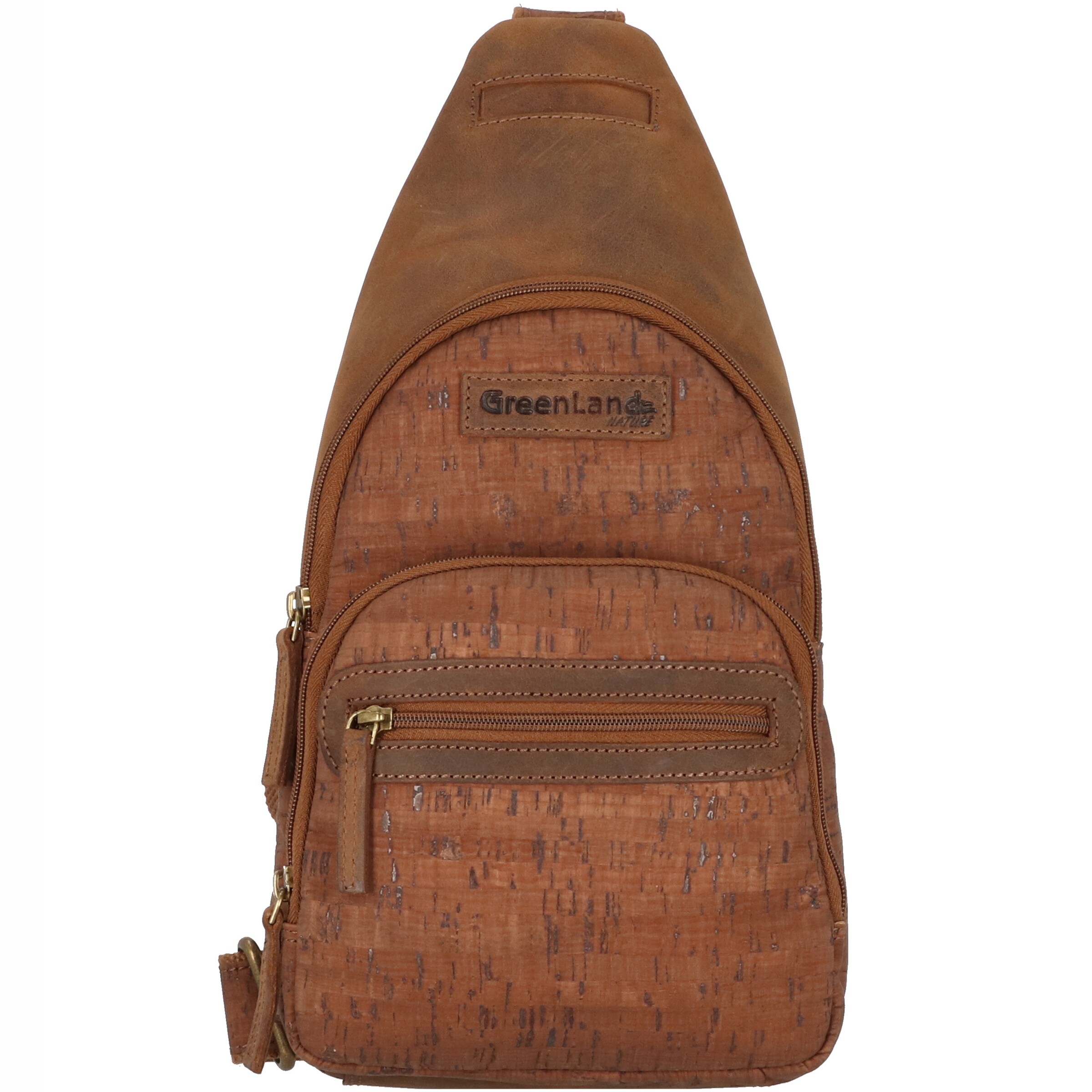 Greenland Nature Schoudertas 'Nature' in Bruin: voorkant
