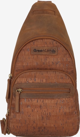 Greenland Nature Crossbody Bag 'Nature' in Brown: front