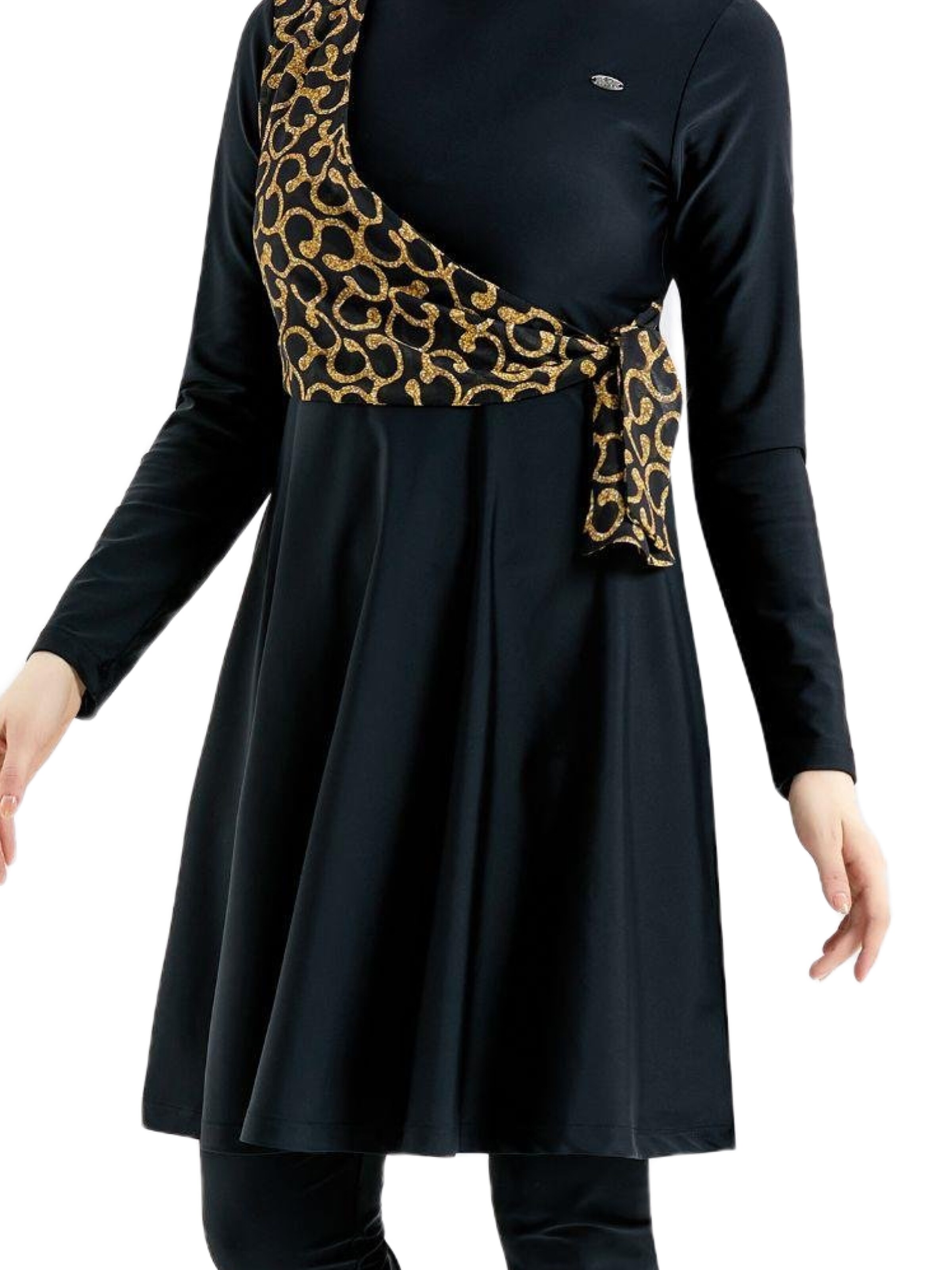 C&City Badpakjurk in Zwart