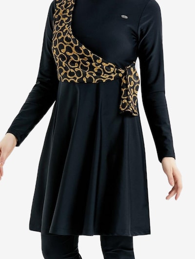 C&City Hijab Badeanzug in karamell / schwarz, Produktansicht