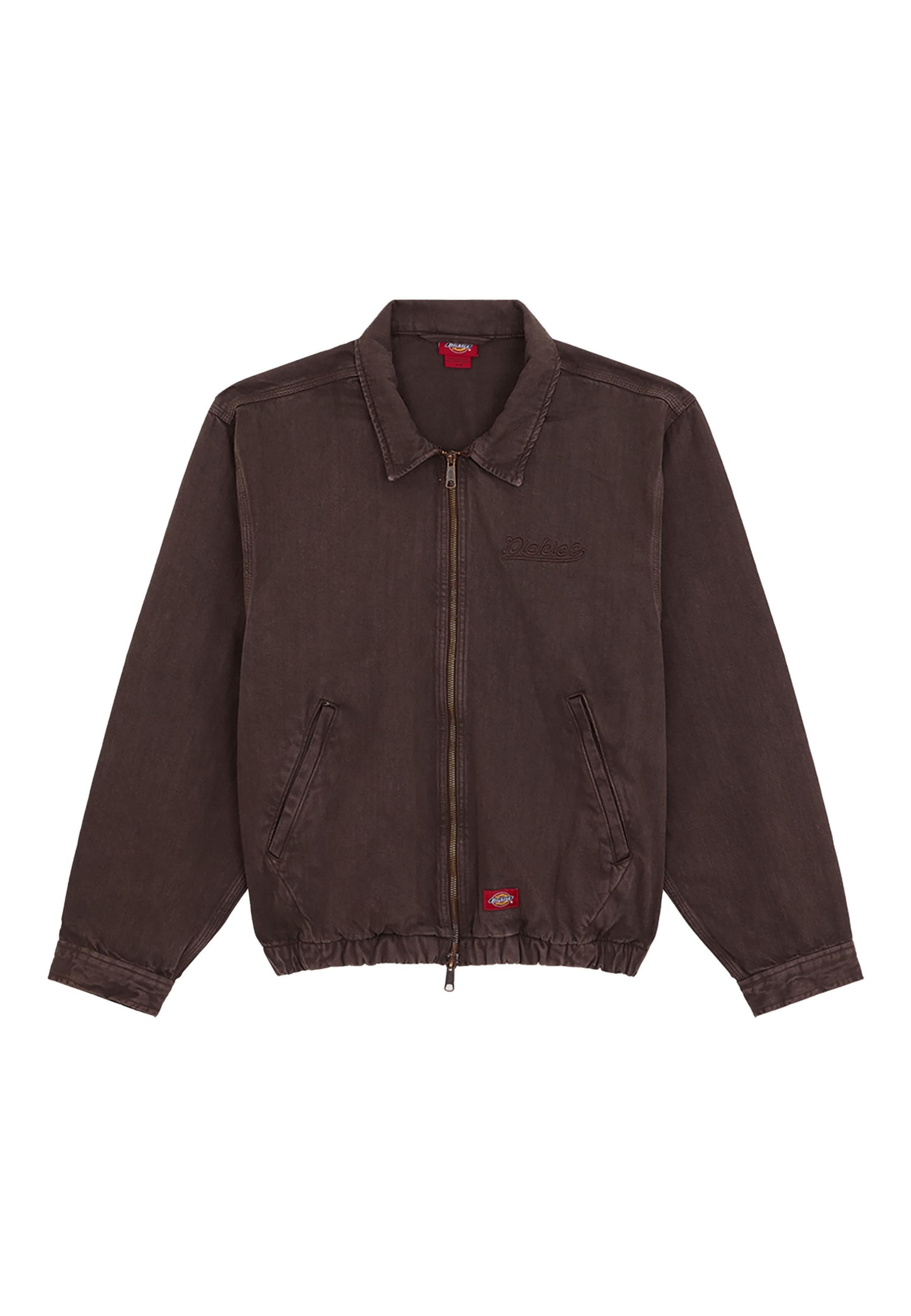 DICKIES Tussenjas 'EDGEWOOD' in L in de kleur Donkerbruin / Rood, Productweergave