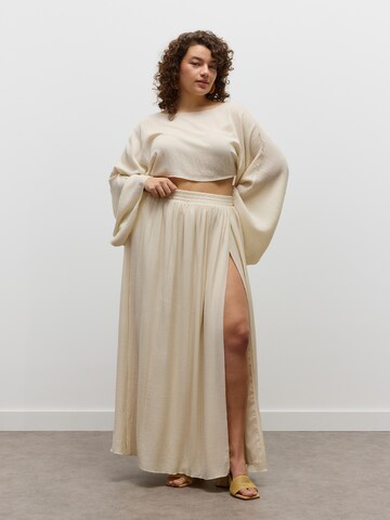 CITA MAASS - Falda 'Orelia' en beige