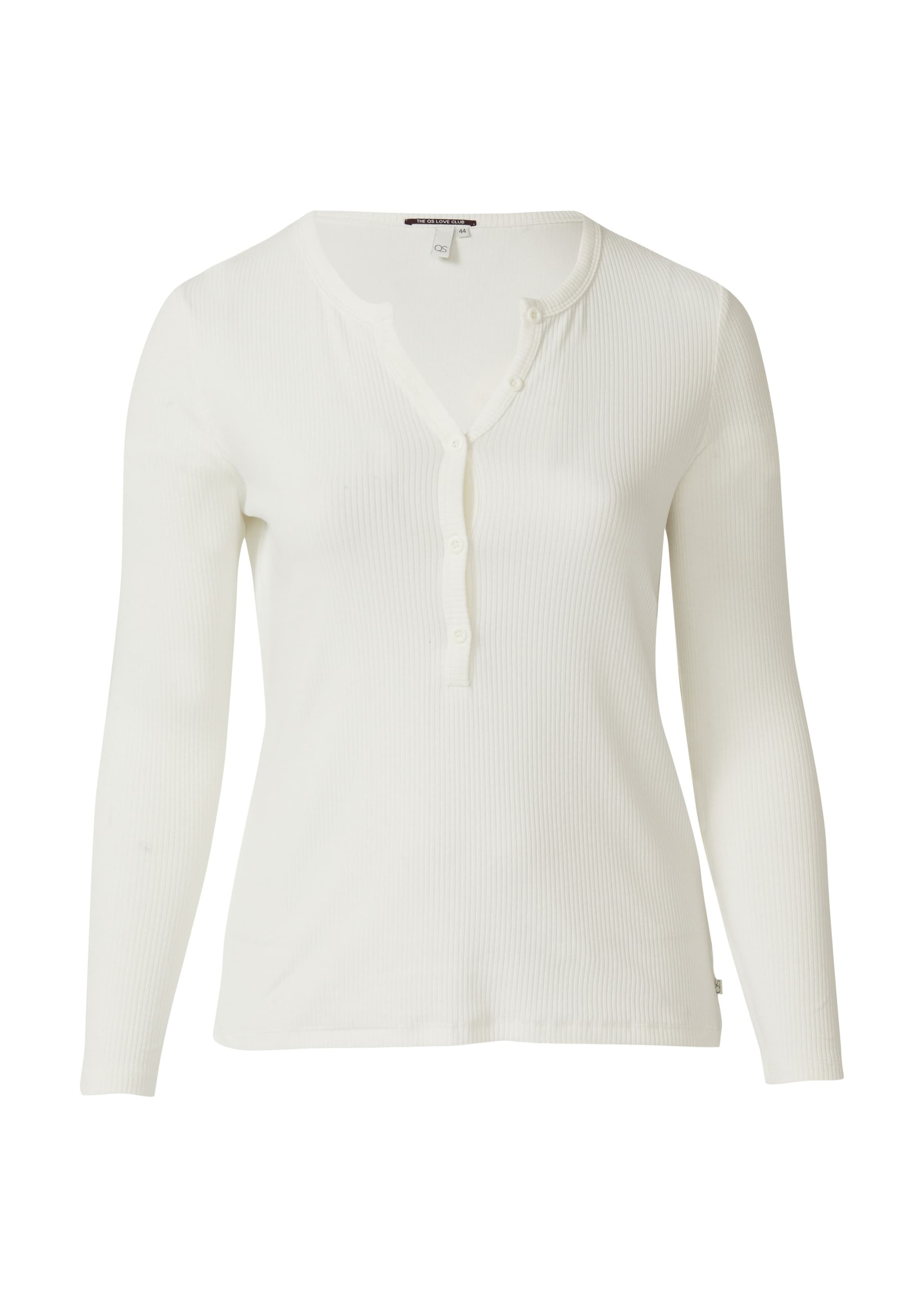 T-shirt QS en blanc : devant