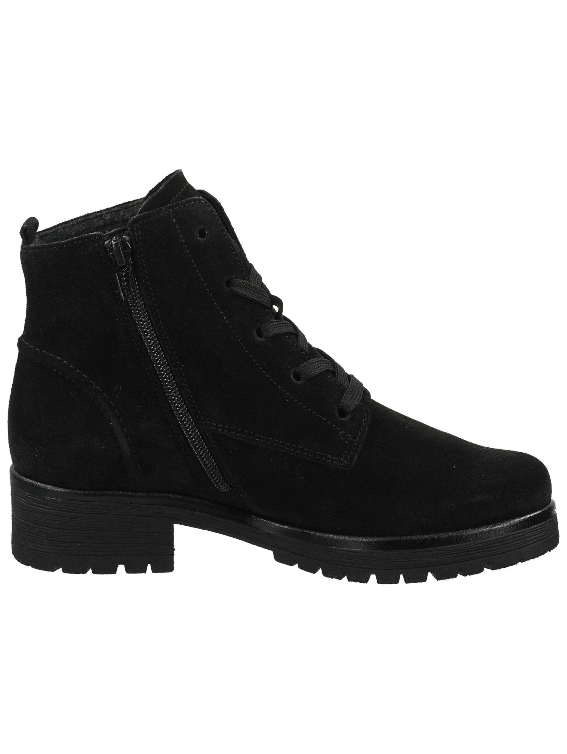 GABOR Schnürstiefelette in Schwarz