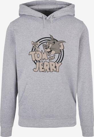 ABSOLUTE CULT Sweatshirt 'Tom and Jerry - Circle Basic' in Grijs: voorkant