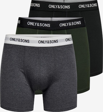 Only & Sons Boxer shorts in Grey: front
