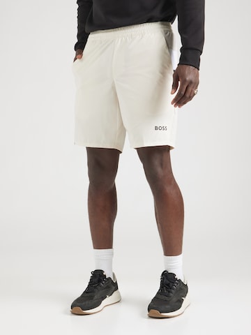 BOSS Regular Sports trousers 'S_T-Match' in Beige: front