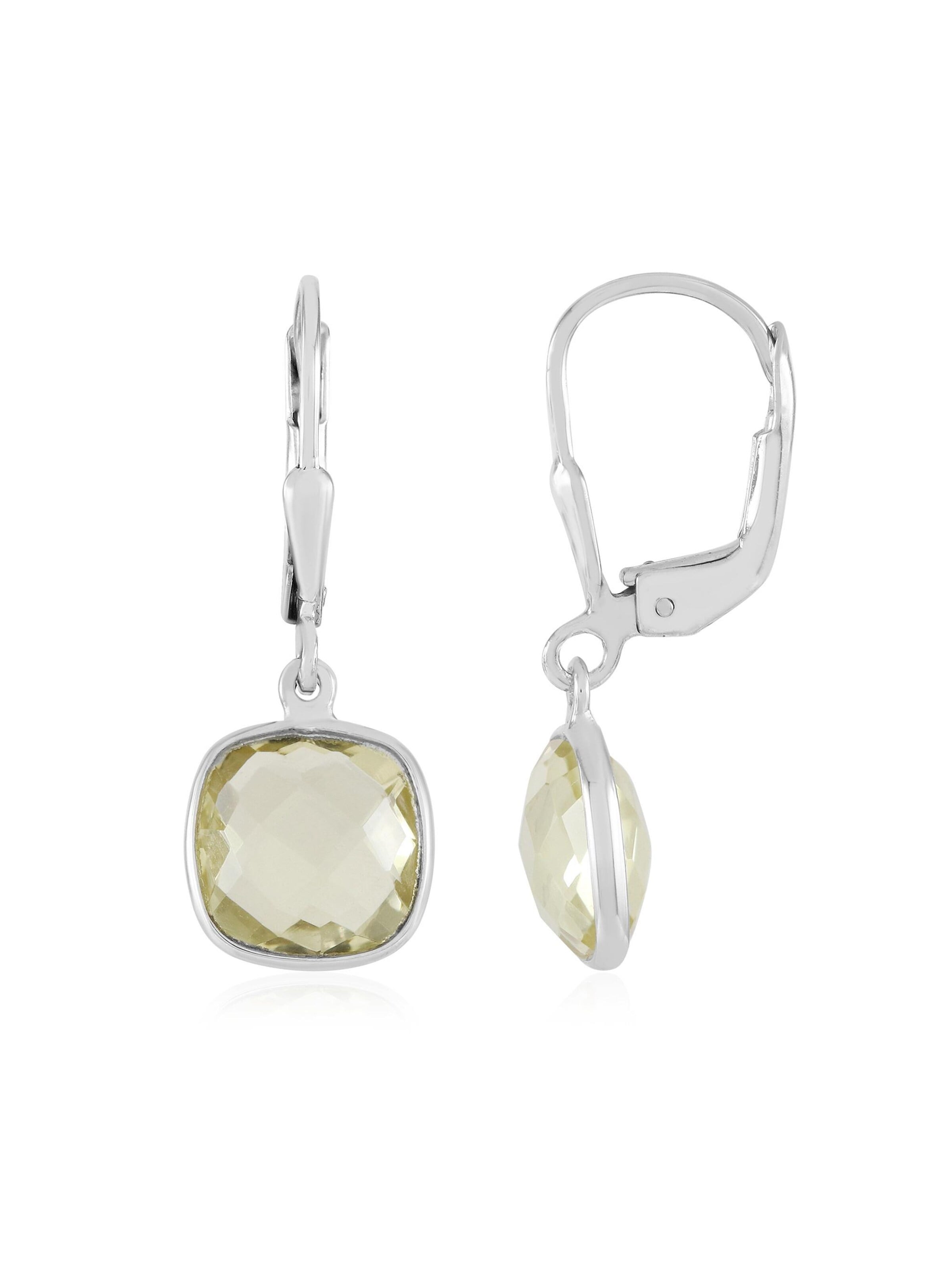 Cavill Earrings in Silver: front