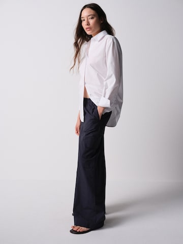 The Set - Pierna ancha Pantalón en azul