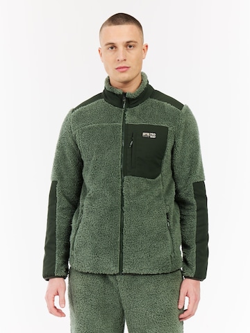 PROTEST Fleece Jacket 'PRTBleaker' in Green: front