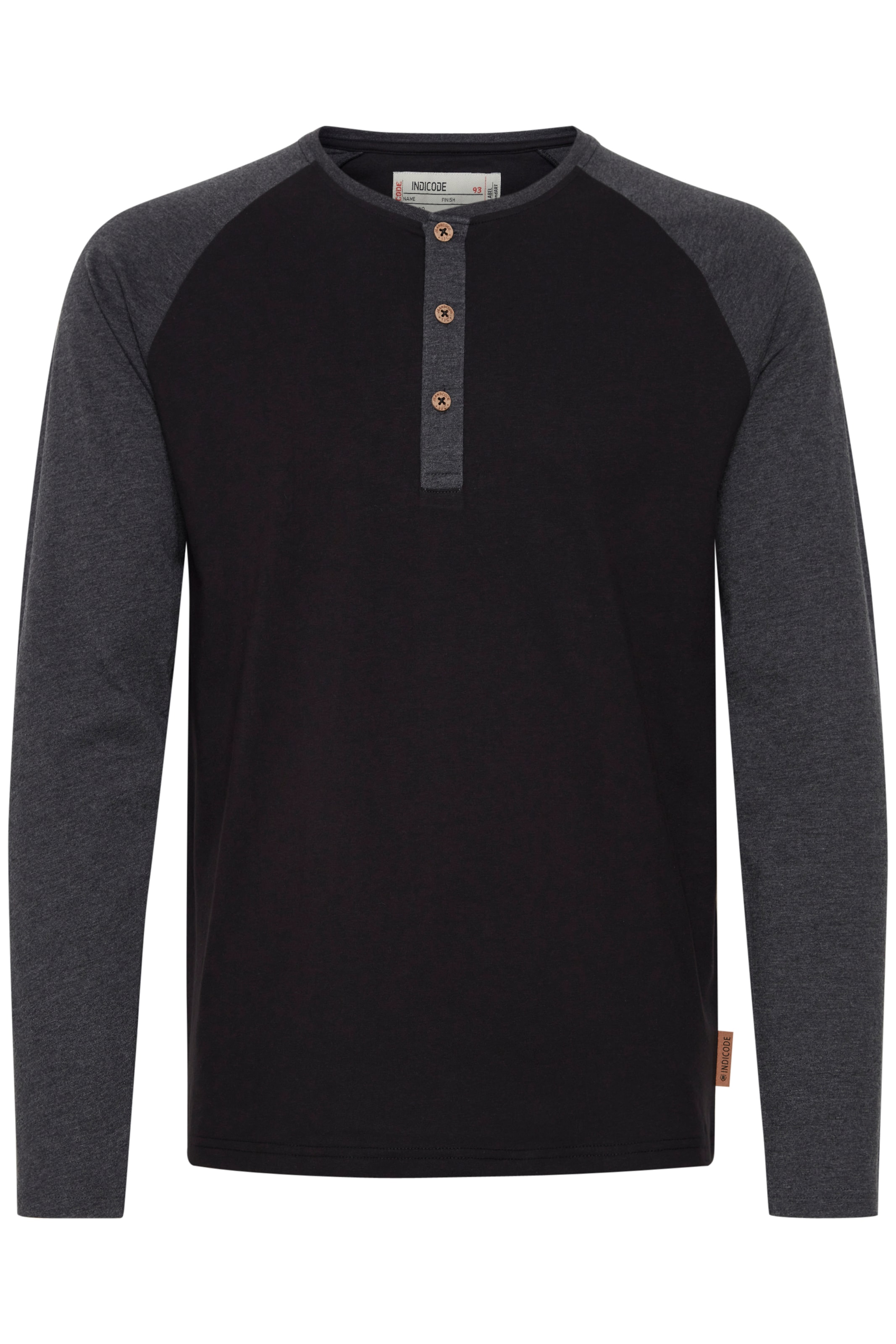 INDICODE JEANS Shirt 'Winston' in Schwarz: Vorderseite