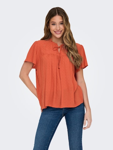 JDY - Blusa 'LIMA' em laranja: frente