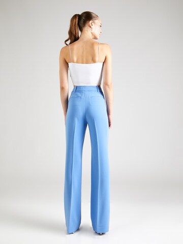 MICHAEL Michael Kors Flared Pleated Pants in Blue