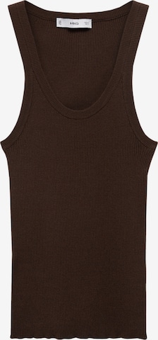MANGO Knitted top 'RIRI' in Brown: front