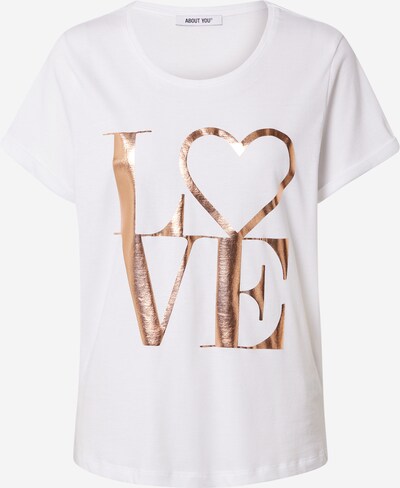 ABOUT YOU Shirt 'Jarina' in Gold / White, Item view