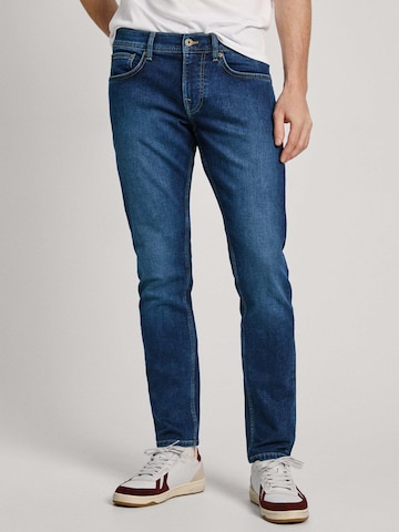 Coupe slim Jean 'Gymdigo' Pepe Jeans en bleu : devant
