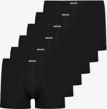 SNOCKS Boxer shorts in Black: front