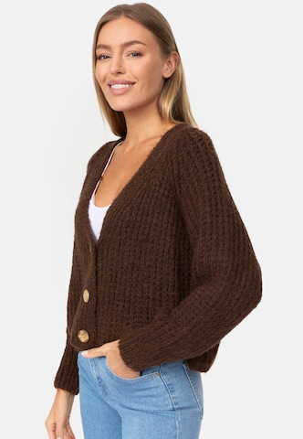 Decay Knit Cardigan in Brown