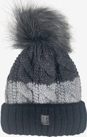 Kumixi Mütze 'Bommelmütze' in Schwarz: Vorderseite