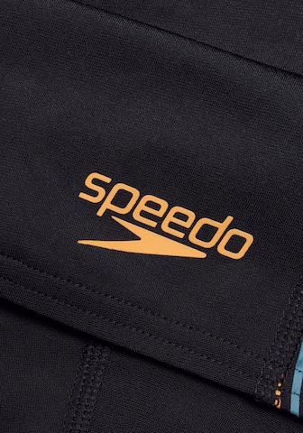 SPEEDO Athletic Swim Trunks in Black