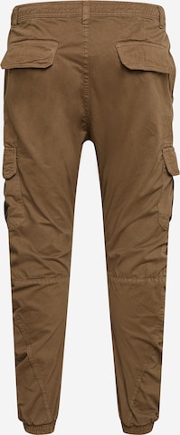 Urban Classics Tapered Cargo Pants in Brown