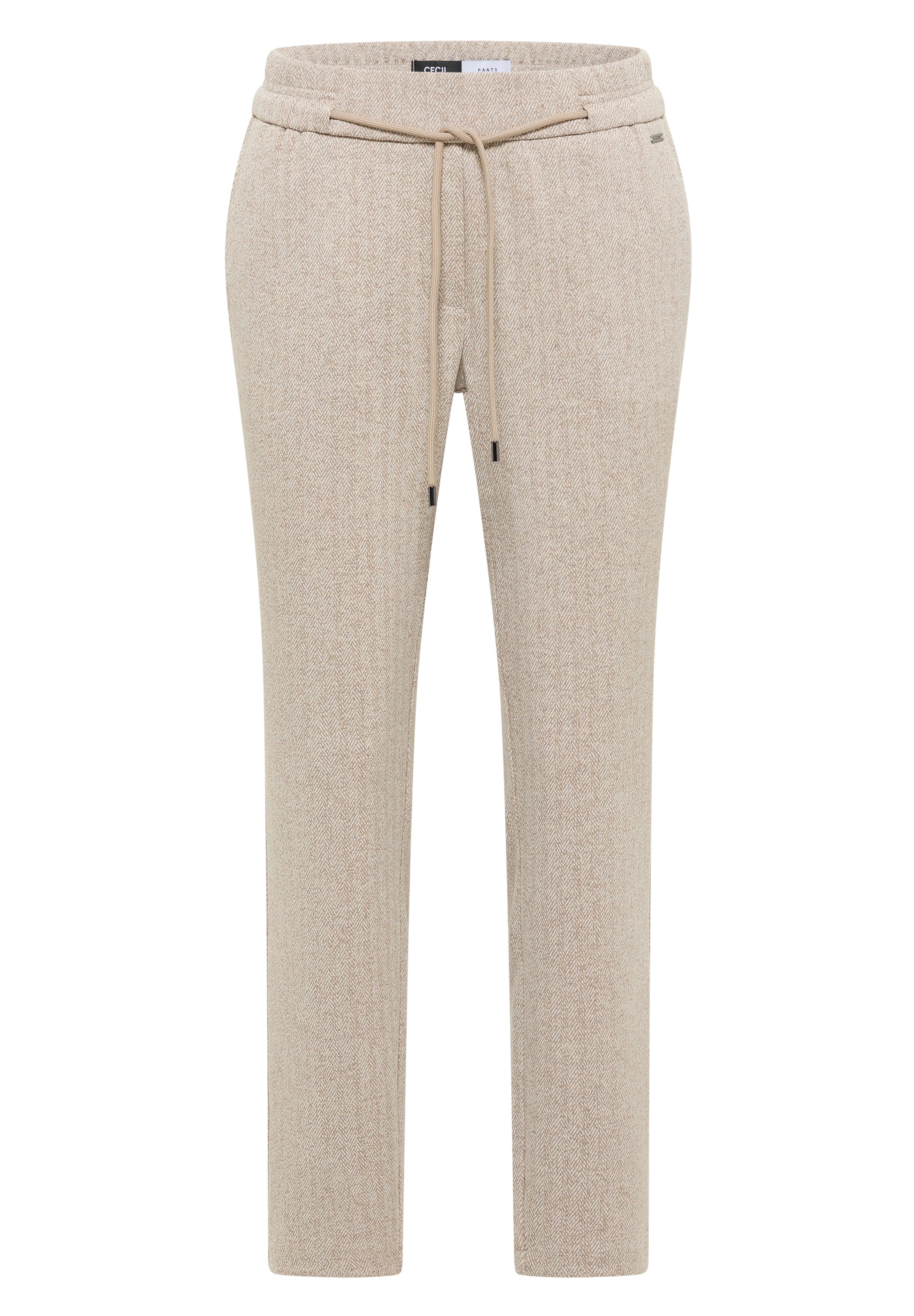 CECIL Regular Pants in Beige: front