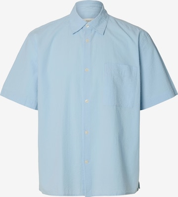 SELECTED Comfort Fit Paita 'SLHRLXSTUART' värissä sininen: etupuoli