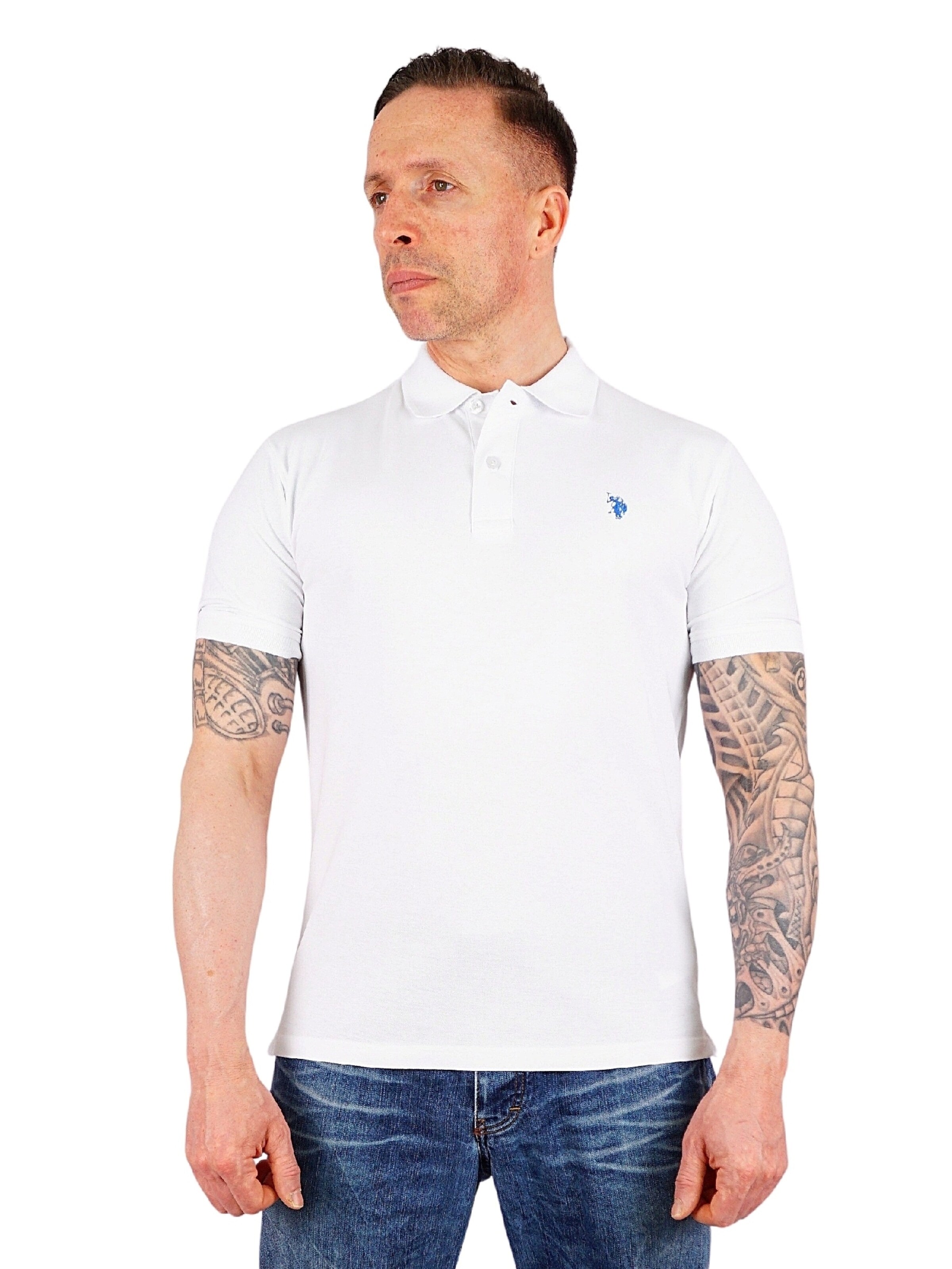U.S. POLO ASSN. Shirt in White: front
