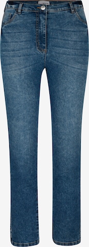 MIAMODA Slimfit Jeans in Blauw: voorkant