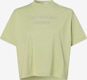 Calvin Klein Jeans Shirt in Groen: voorkant