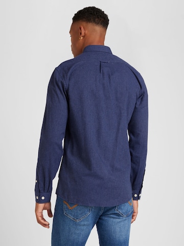 Coupe regular Chemise Lindbergh en bleu