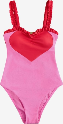 Cath KidstonJednodijelni kupaći kostim - roza boja: prednji dio