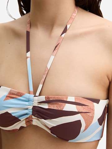 Bandeau Hauts de bikini ' Breezy Leaf ' Marc O'Polo en beige
