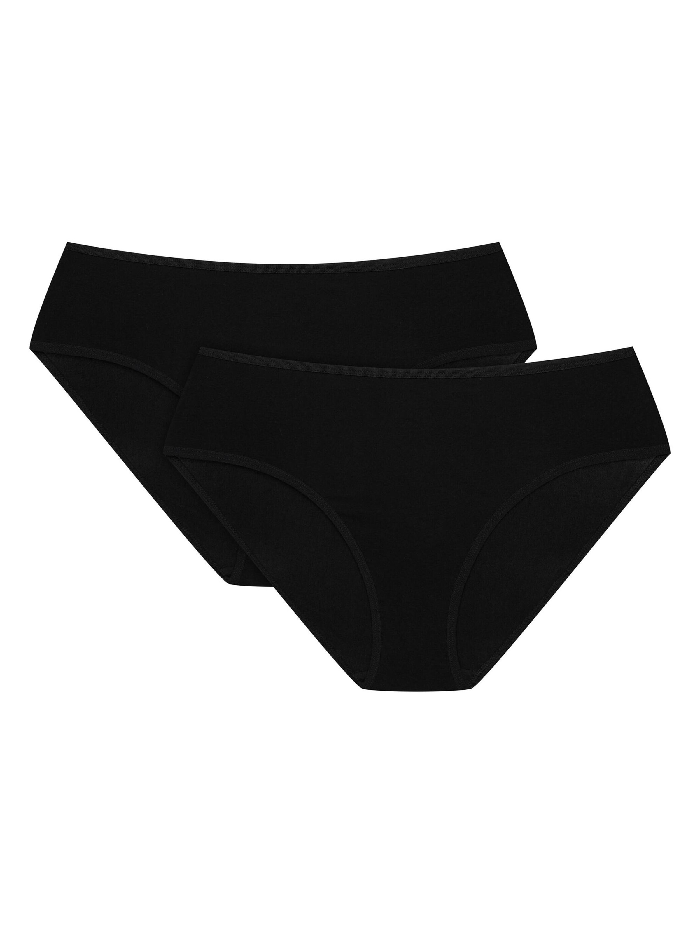 Henderson Boyshorts 'Taillenslip Blue im 2er Pack, leichter Shaping Effekt, hohe Leibhöhe' in Black: front