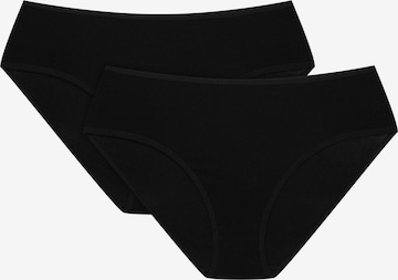 Henderson Broekje 'Taillenslip Blue im 2er Pack, leichter Shaping Effekt, hohe Leibhöhe' in Zwart: voorkant