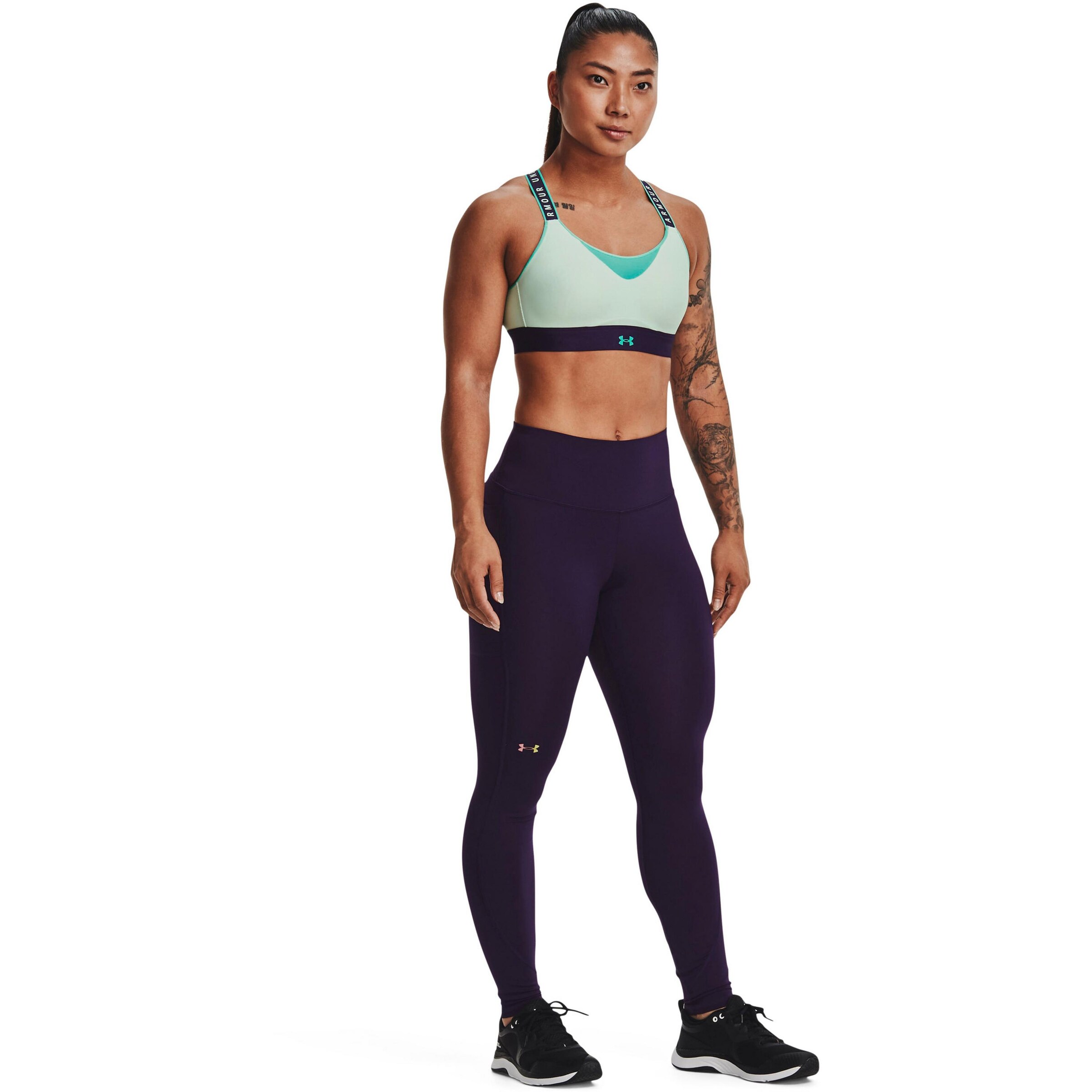 UNDER ARMOUR Skinny Workout Pants in Purple