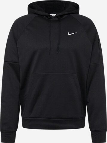 NIKE Athletic Sweatshirt in Black: front