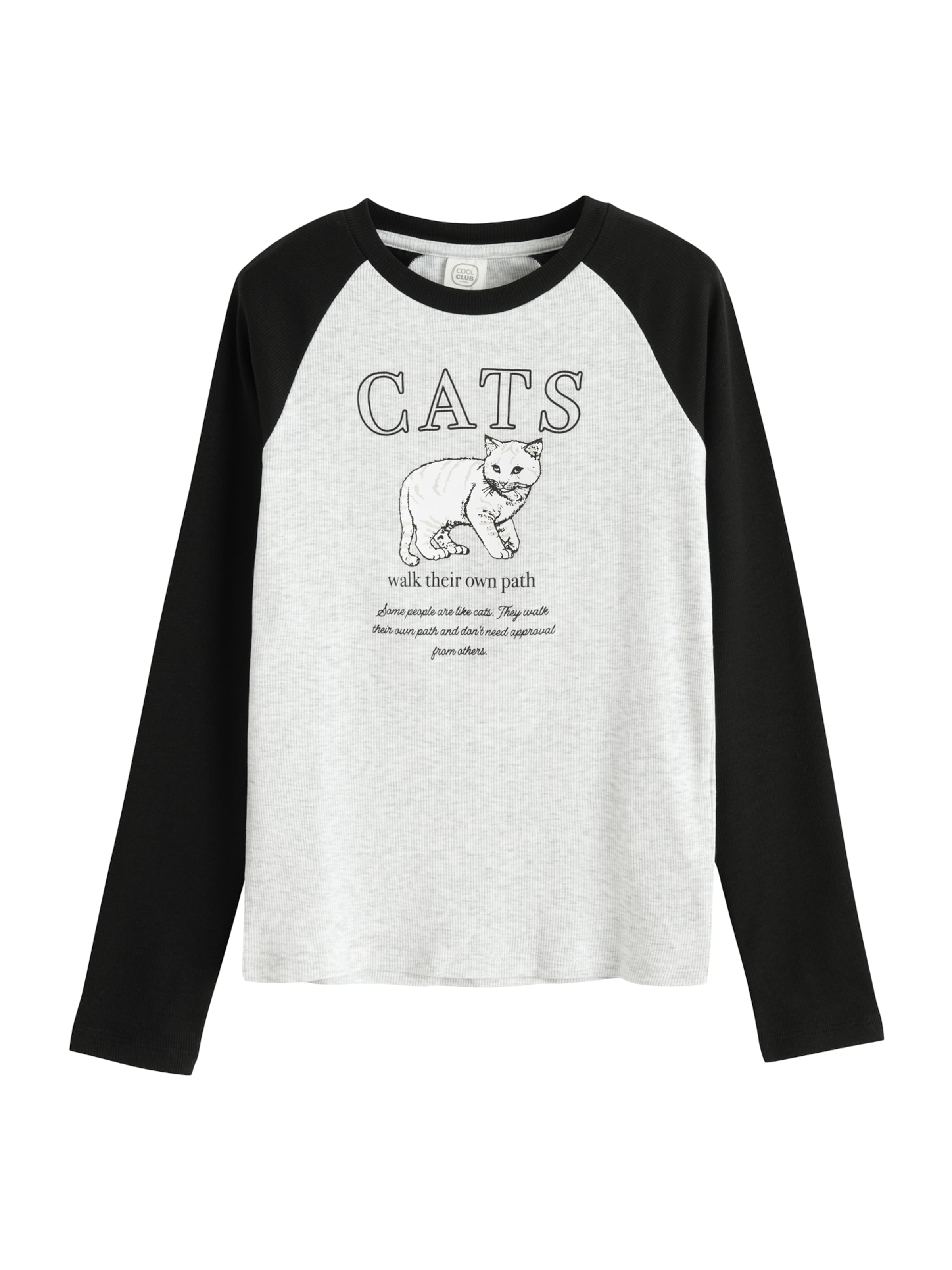 Cool Club Shirt in Grau: Vorderseite