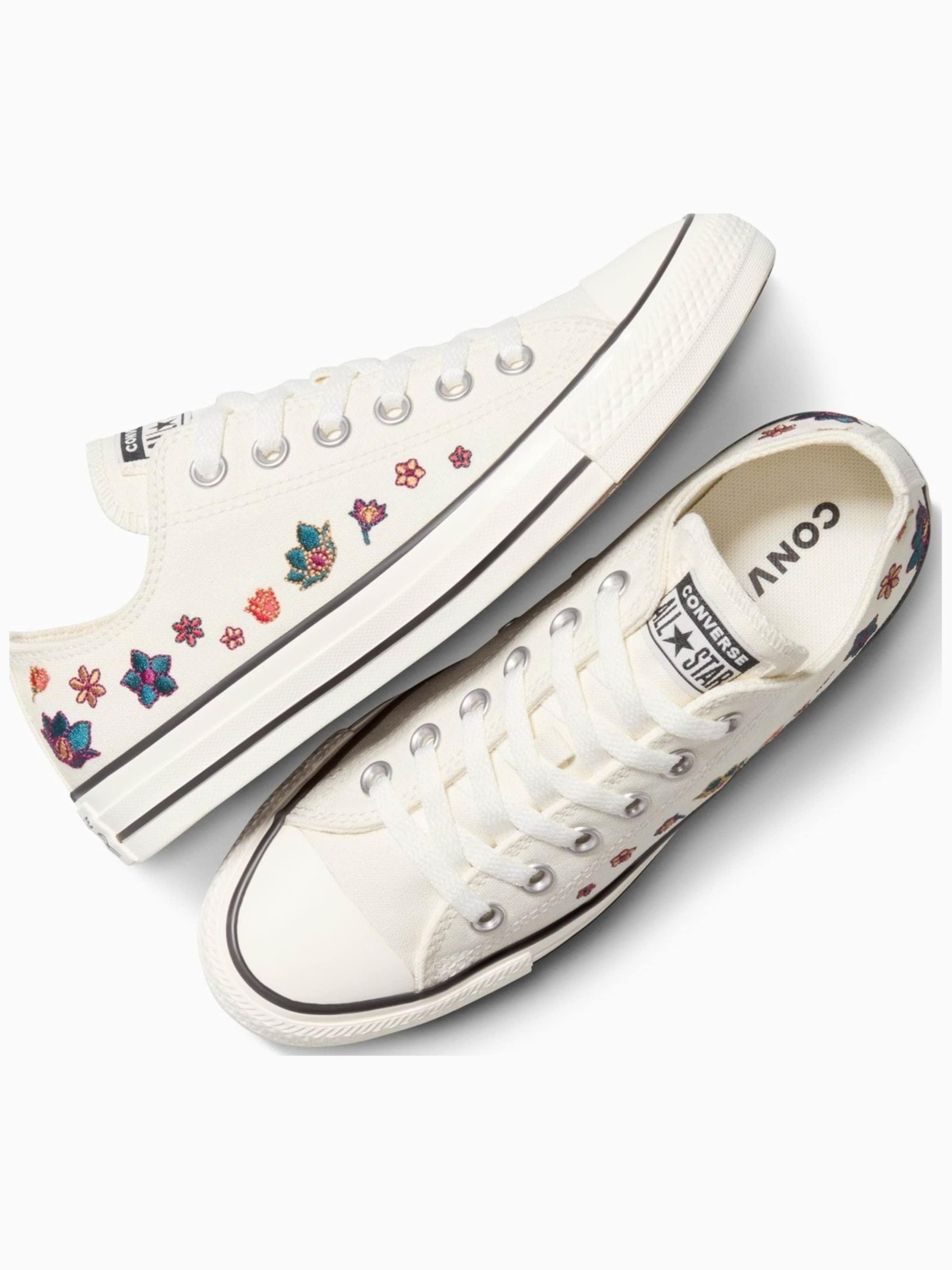 CONVERSE - Zapatillas deportivas bajas 'Converse Chuck Taylor All Star Flowers' en beige