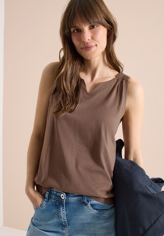 CECIL Top in Beige: front