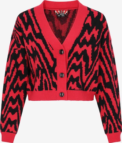 myMo ROCKS Kardigan u krvavo crvena / crna, Pregled proizvoda