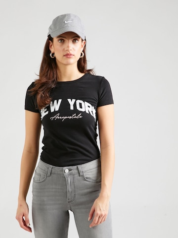 AÉROPOSTALE Shirt 'NEW YORK' in Zwart: voorkant