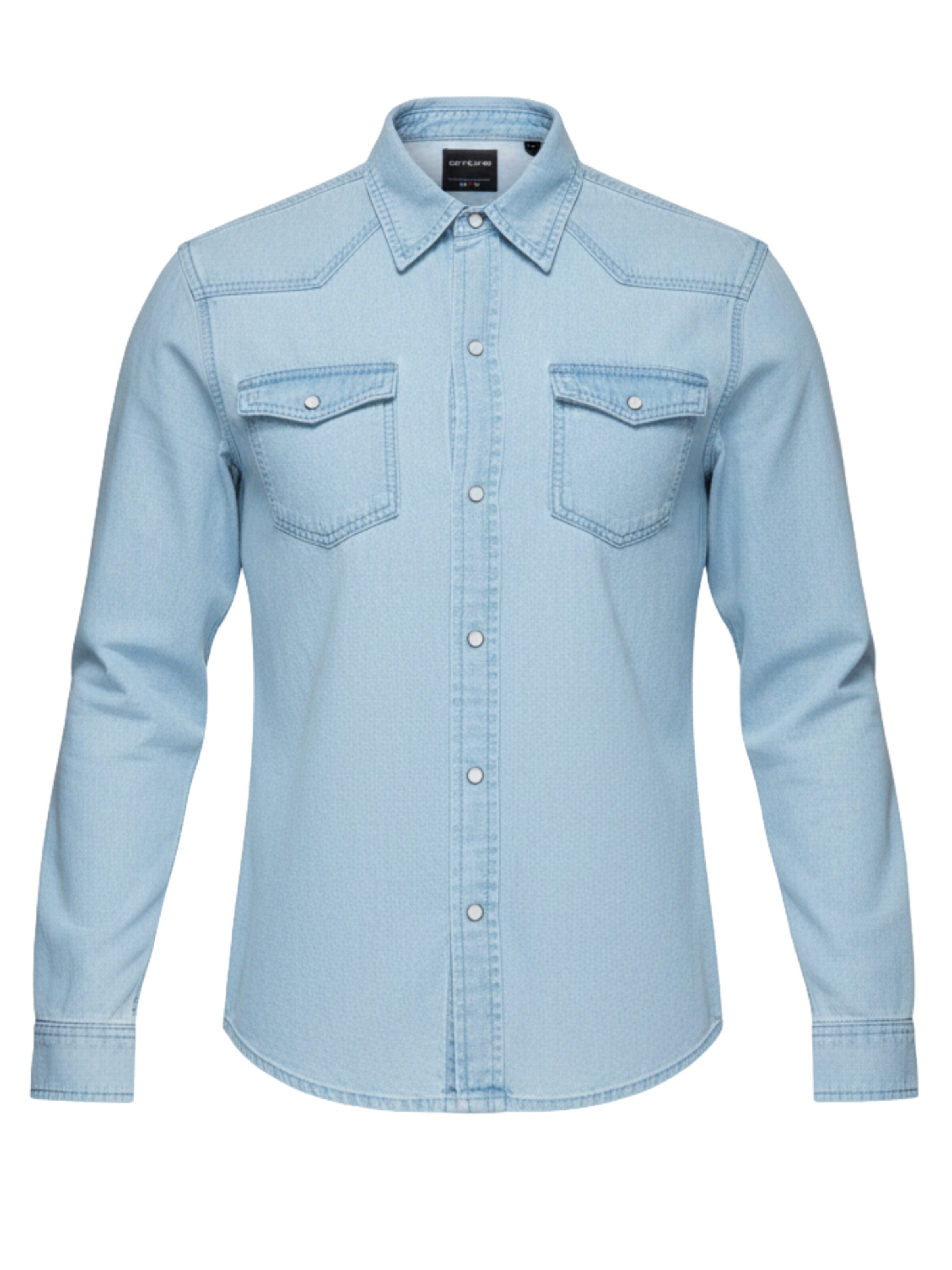 Ombre Overhemd in Blauw: voorkant