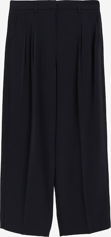 Wide Leg Pantalon à pince COMMA en noir : devant