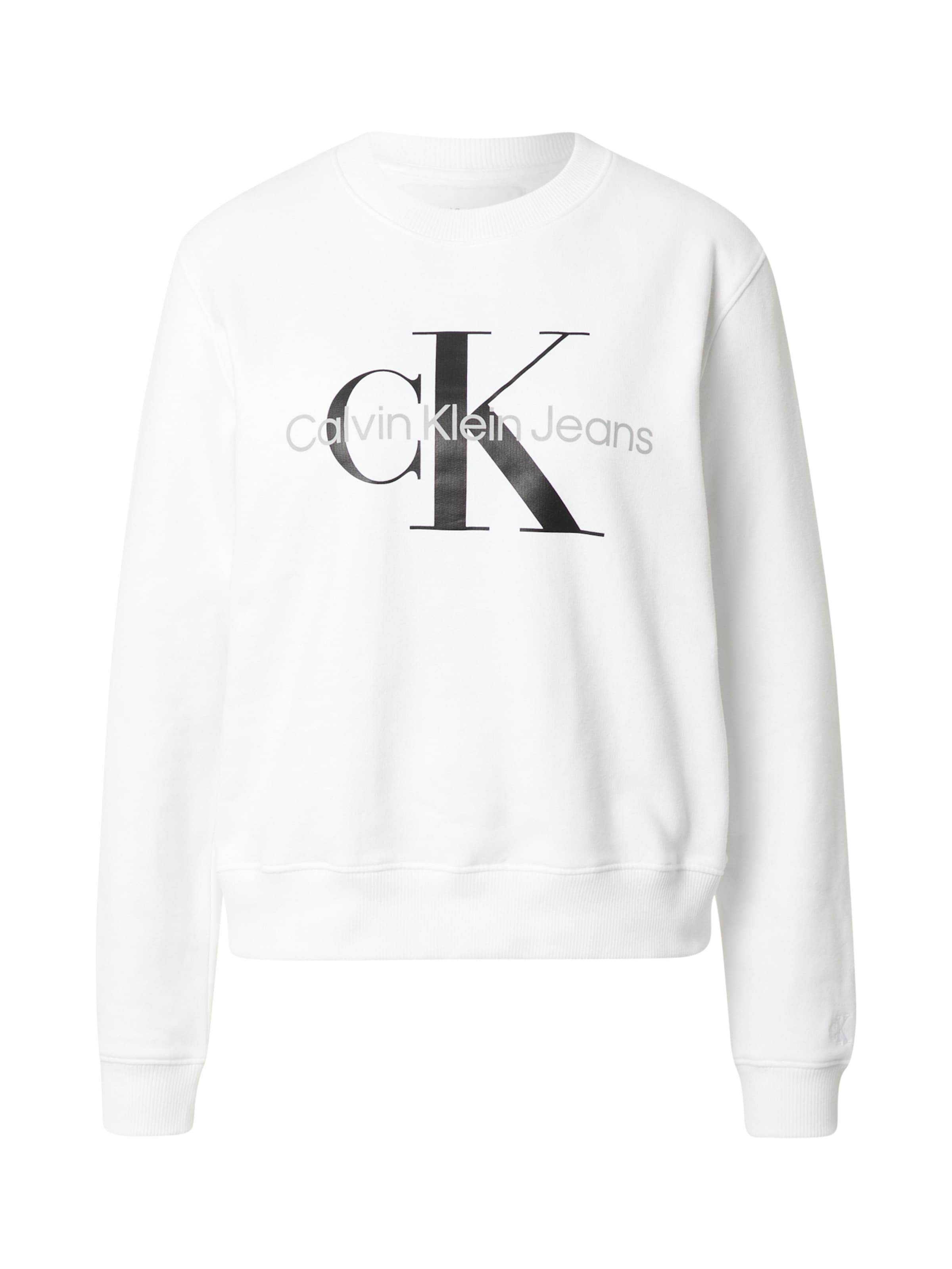 Bluză de molton de la Calvin Klein Jeans pe alb: față