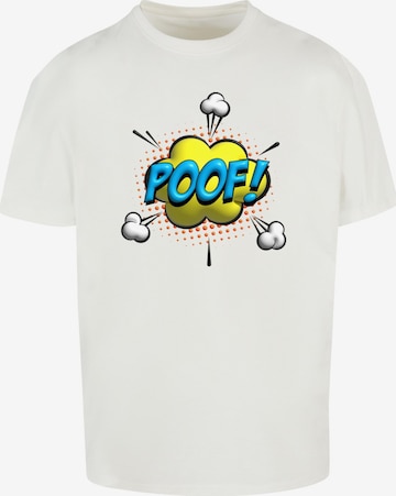 T-Shirt 'Poof Comic' Merchcode en blanc : devant