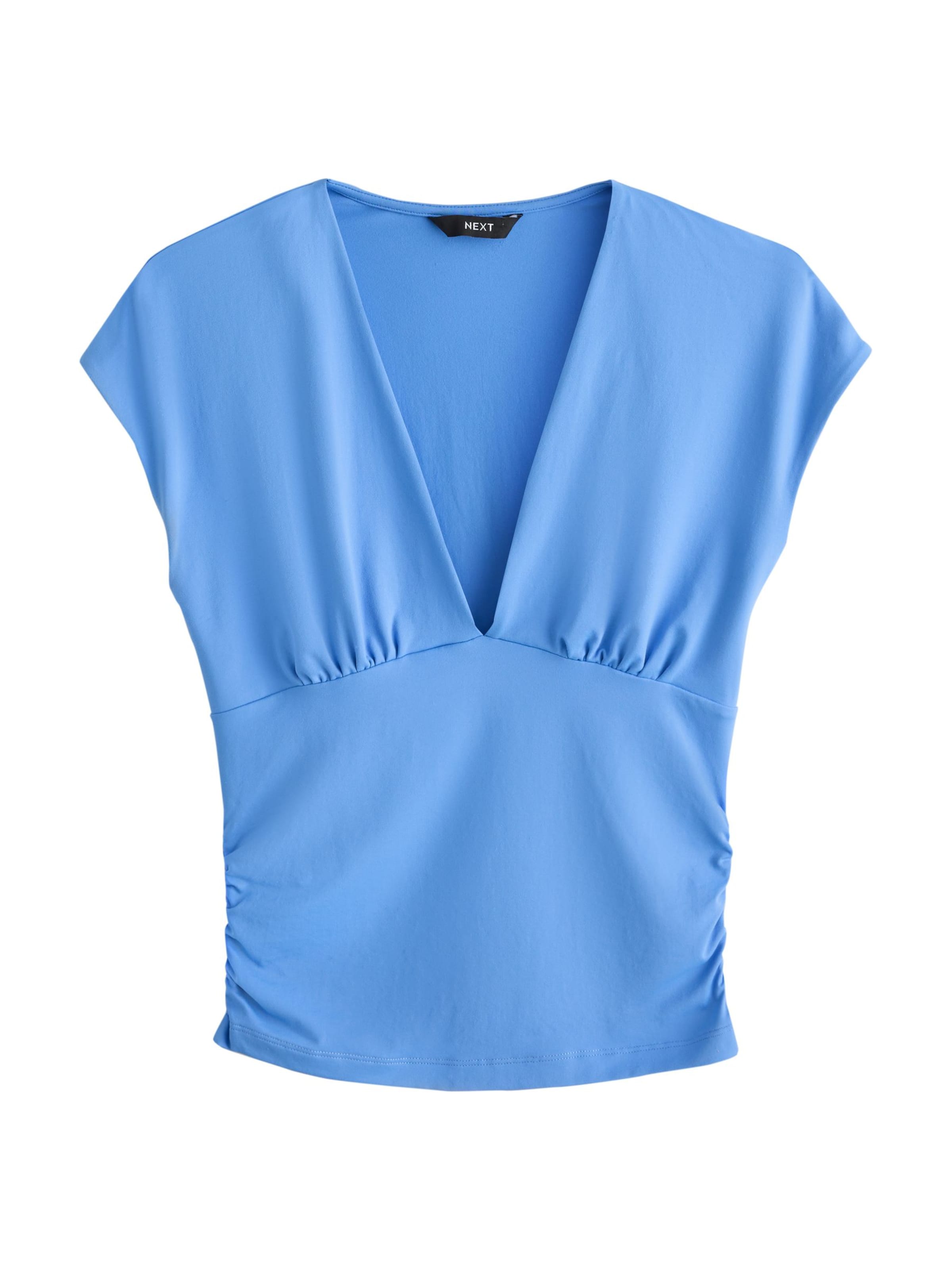 Next T-Shirt in Blau: Vorderseite