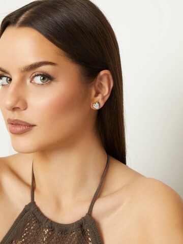 GUESS Earrings 'All You Need Is Love' in Gold: front