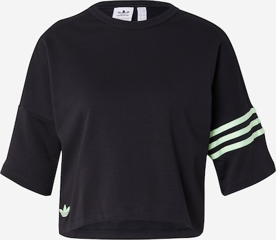 ADIDAS ORIGINALS T-shirt 'NEUCL' en vert clair / noir, Vue avec produit
